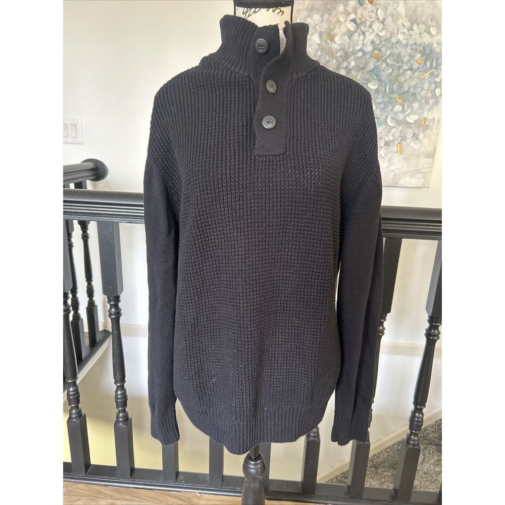 EUC Weatherproof‎ Mens Original Vintage Sweater Adult XL Black Color Sweater